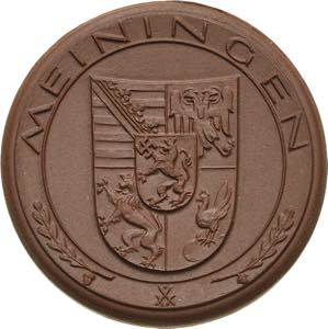 Drittes Reich Braune Porzellanmedaille 1934 ... 