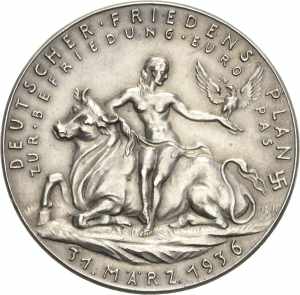 Drittes Reich Silbermedaille 1936 (Karl ... 