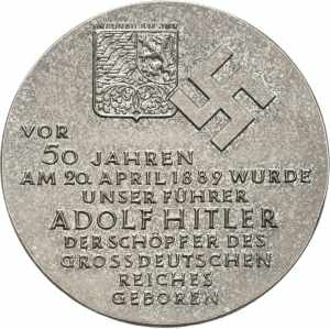 Drittes Reich Silbermedaille 1939 ... 