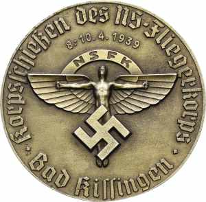 Drittes Reich Bronzierte Weißmetallmedaille ... 