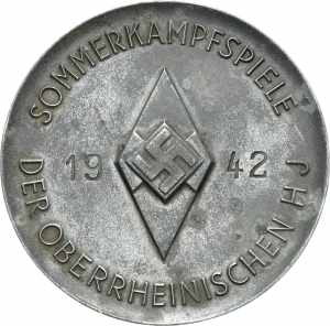 Drittes Reich Zinkmedaille o.J. (graviert ... 