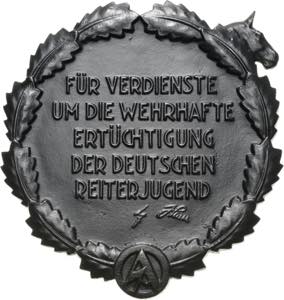 Drittes Reich Eisengussplakette o.J. Für ... 