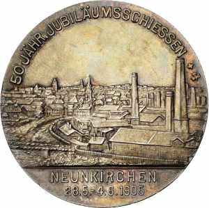 Schützenmedaillen Silbermedaille 1905. ... 