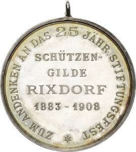Schützenmedaillen Silbermedaille 1908 (F. ... 