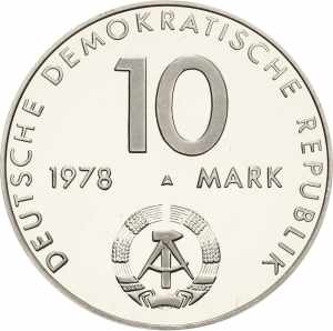 Gedenkmünzen 10 Mark 1978. Weltraumflug. ... 