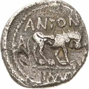 Römische RepublikFulvia 42 v. Chr Quinar, ... 