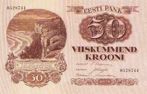 AuslandEstland 50 Krooni 1929.  WPM 65 I