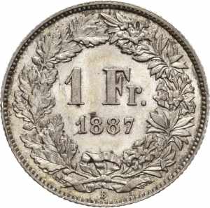 Schweiz-Eidgenossenschaft 1 Franken 1887, ... 