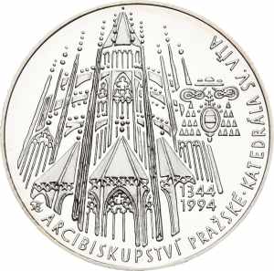 Tschechien 200 Kronen 1994. St. Veit ... 