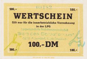 Deutsche Demokratische Republik LPG-Geld ... 