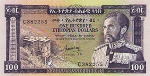 Ausland Äthiopien 100 Dollars 1966.  WPM 29 ... 