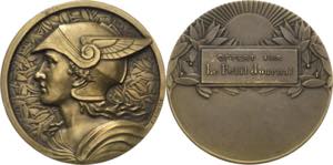 Art Deco  Bronzemedaille o.J. (F. Fraisse) ... 