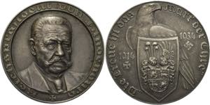 Drittes Reich  Silbermedaille 1934 (Beyer) ... 
