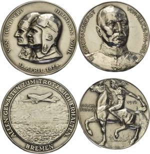 Erster Weltkrieg  Silbermedaillen 1914 (2x), ... 