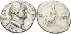 Kaiserzeit Vespasian 69-79 Denar 70/72, Rom ... 