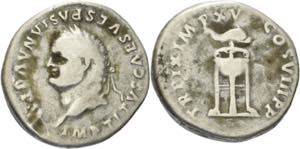 Kaiserzeit Vespasian 69-79 Denar 80, Rom ... 
