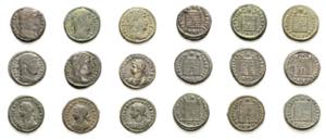 Römische Münzen Lot-9 Stück Interessante ... 