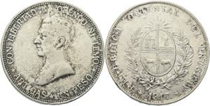 Uruguay  Peso 1917.  KM 23 Fast sehr ... 