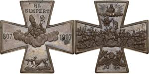 Augsburg-Stadt  Bronzekreuz 1907. 1100. ... 