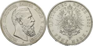 Preußen Friedrich III. 1888 5 Mark 1888 A  ... 