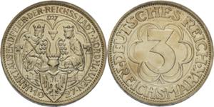 5 Reichsmark 1927 A Nordhausen  Jaeger 327 ... 