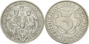 5 Reichsmark 1927 A Nordhausen  Jaeger 327 ... 