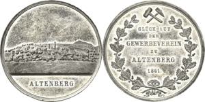 Altenberg  Ausbeute-Zinnmedaille 1861 ... 