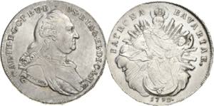 Bayern  Karl Theodor 1777-1799 Taler 1792, ... 