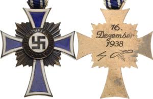 Orden des Dritten Reiches Mutterkreuz, 3. ... 