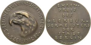 Berlin  Bronzegussmedaille 1925 (O. Placzek) ... 