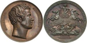 Astronomie  Bronzemedaille 1828 (H.F. ... 
