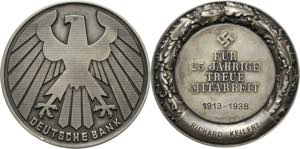 Banken Deutsche Bank Silbermedaille o.J. ... 