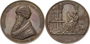 Buchdruck  Bronzemedaille 1840 (König) ... 