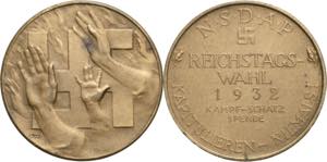 Drittes Reich  Bronzemedaille 1932 ... 