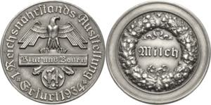 Drittes Reich  Silbermedaille 1934 (Oskar ... 