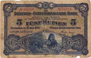 Geldscheine der deutschen Kolonien ... 