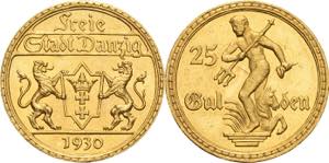 25 Gulden 1930 (A) Neptun mit Dreizack  ... 