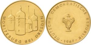 Medaillen  Goldmedaille 1967. Moritzburg bei ... 