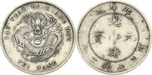 China  Kuang-Hsu 1874-1908 Dollar 1908 (= ... 