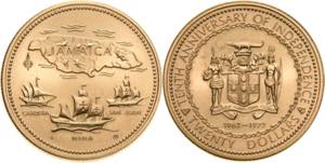 Jamaika  Elisabeth II. seit 1952 20 Dollars ... 