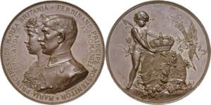 Rumänien  Karl I. 1881-1914 Bronzemedaille ... 