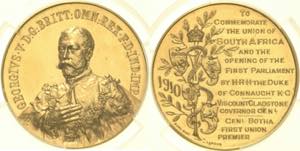 Südafrika  Georg V. 1910-1936 Goldmedaille ... 
