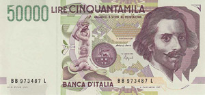 Ausland Italien 50 000 Lire 1984.  WPM 113 b ... 
