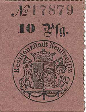 Städte und Gemeinden vor 1914 Neustrelitz ... 