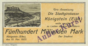 Städte und Gemeinden nach 1914 Königstein ... 