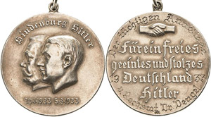 Drittes Reich Anlässe  Silbermedaille 1933. ... 