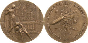 Erster Weltkrieg  Bronzemedaille 1914 (A. ... 