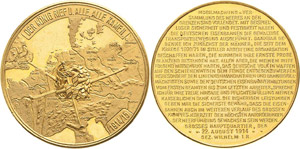 Erster Weltkrieg  Vergoldete Bronzemedaille ... 