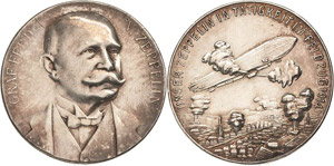 Luft- und Raumfahrt  Silbermedaille 1914 ... 
