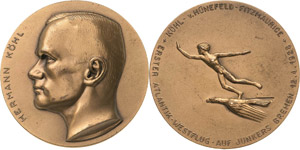Luft- und Raumfahrt  Bronzemedaille 1928. 1. ... 